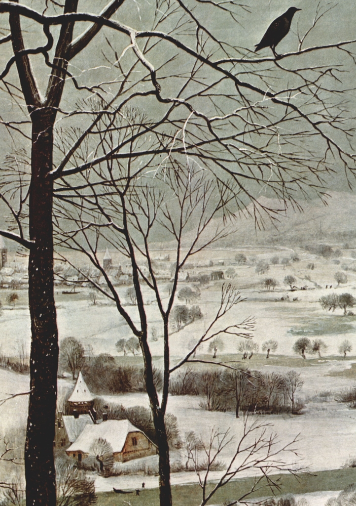 Lais Puzzle - Pieter Bruegel d. Ä. - Zyklus der Monatsbilder, Szene: Heimkehr der Jäger (Monat Januar), Detail - 1.000 Teile p-117567