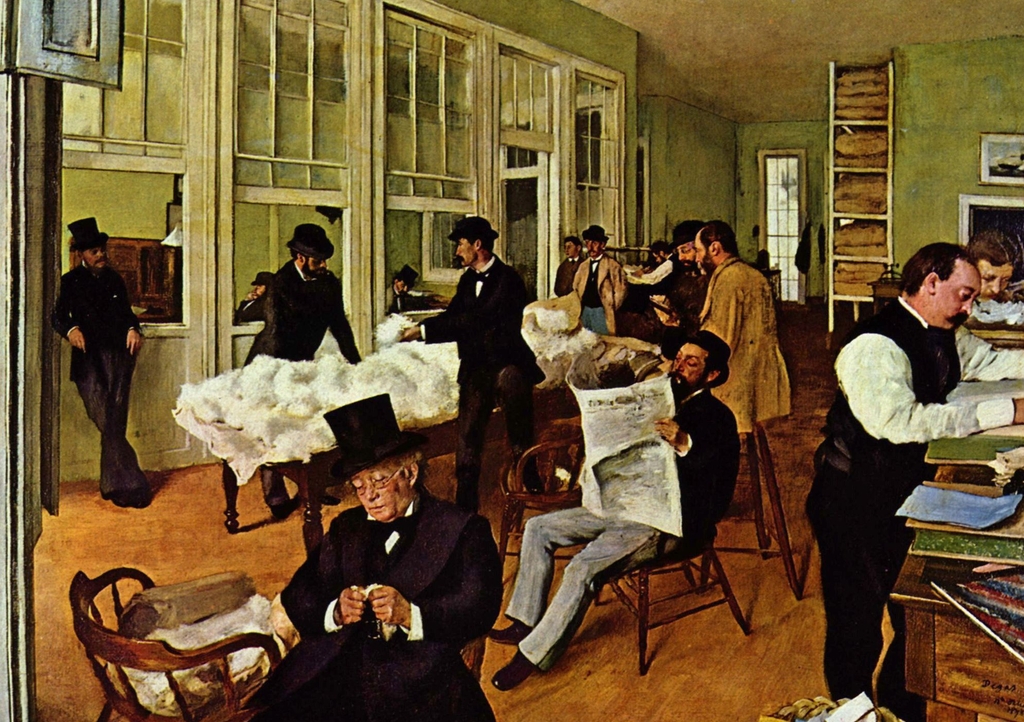 Lais Puzzle - Edgar Germain Hilaire Degas - Die Baumwollfaktorei - 1.000 Teile p-119349