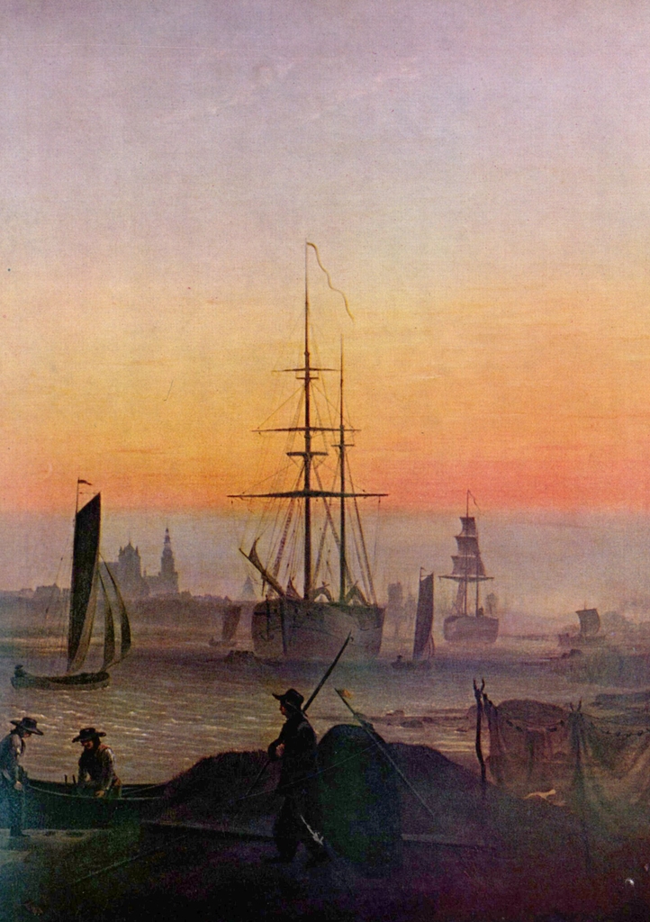 Lais Puzzle - Caspar David Friedrich - Schiffe im Hafen von Greifswald - 1.000 Teile p-119752