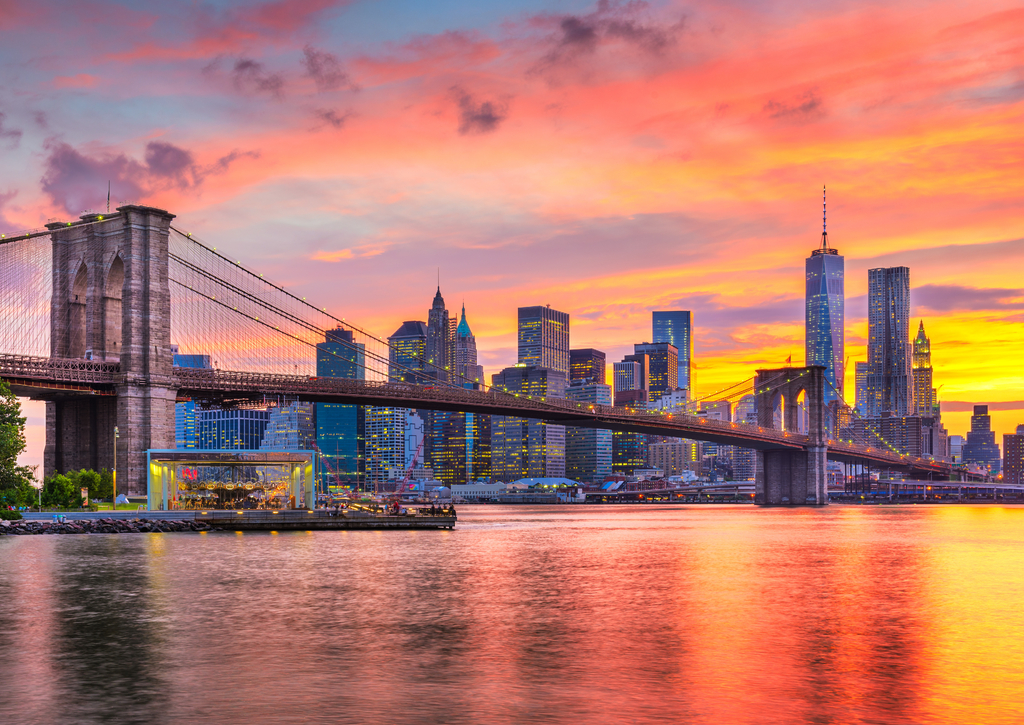 Lais Puzzle - Lower Manhattan Skyline und Brooklyn Bridge New York - 100, 200, 500 & 1.000 Teile p-221763