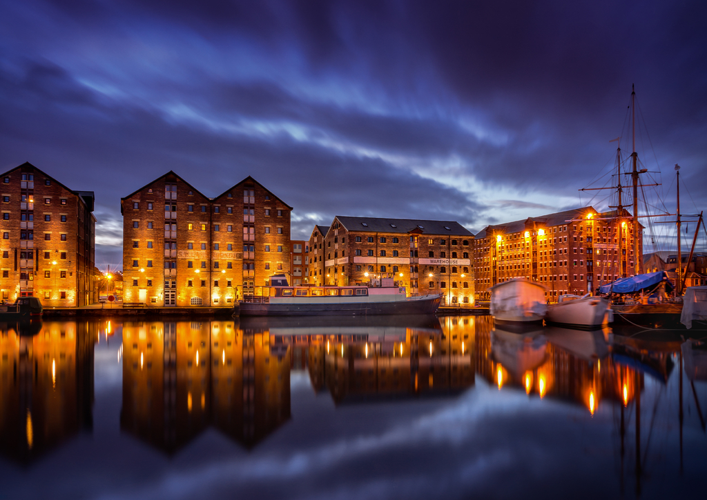 Lais Puzzle - Gloucester - Docks bei Nacht - 500 & 1.000 Teile p-223222