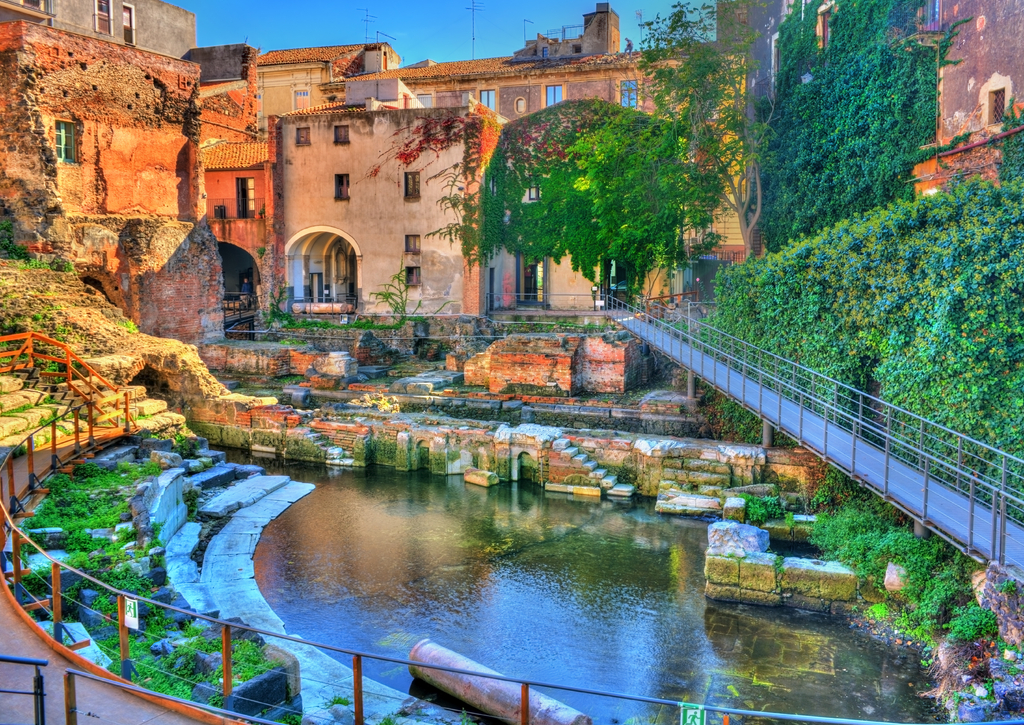 Lais Puzzle - Griechisch-römisches Theater von Catania in Sizilien, Italien - 100, 200, 500 & 1.000 Teile p-226387