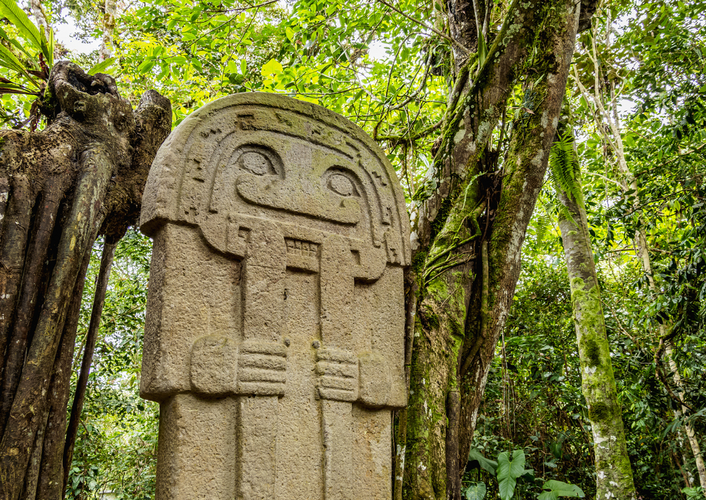 Lais Puzzle - Präkolumbianische Skulptur, Archäologischer Park San Agustin, Departamento Huila, Kolumbien - 100, 200, 500 & 1.000 Teile p-234168