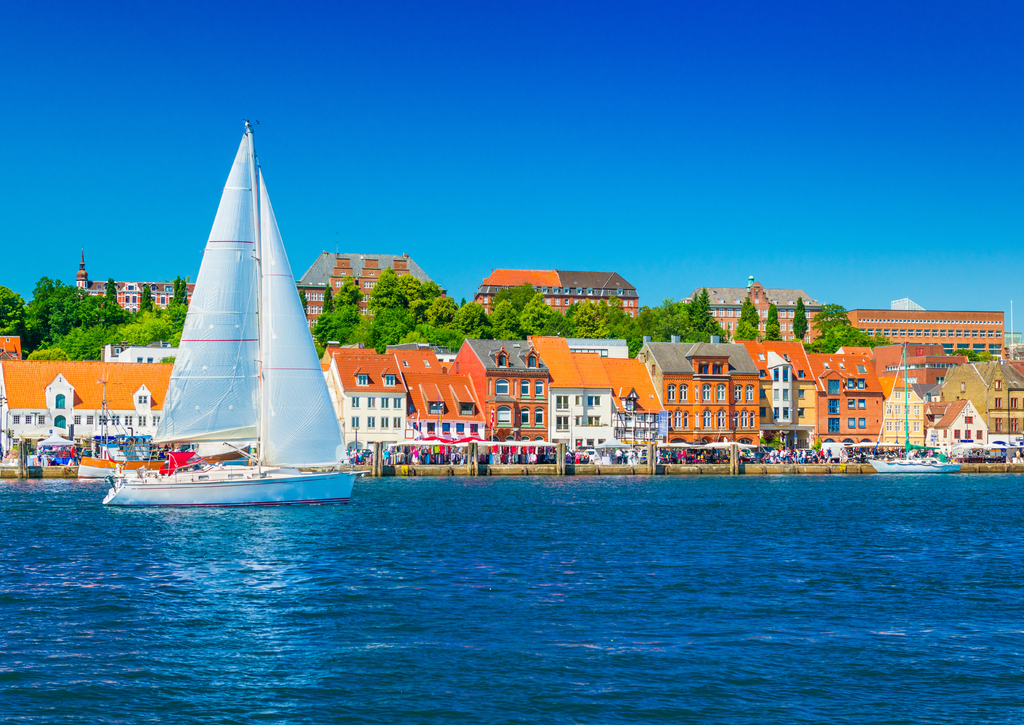 Lais Puzzle - Blick auf die Stadt Flensburg, Deutschland. - 40, 100, 200, 500, 1.000 & 2.000 Teile p-237738