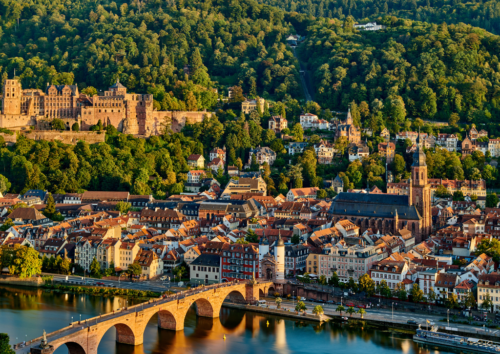 Lais Puzzle - Ansicht der Stadt Heidelberg, Bundesland Baden Württemberg, Deutschland - 100, 200, 500 & 1.000 Teile p-237938