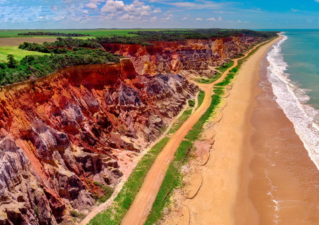 Lais Puzzle - Klippen von Gunga Beach in Alagoas Brasilien - 100, 200, 500 & 1.000 Teile p-239348