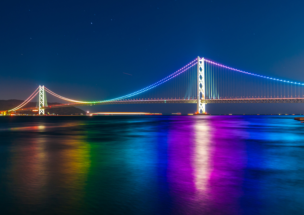 Lais Puzzle - Akashi Kaikyo Brücke am Hafen von Kobe, Japan - 100, 200, 500 & 1.000 Teile p-244053