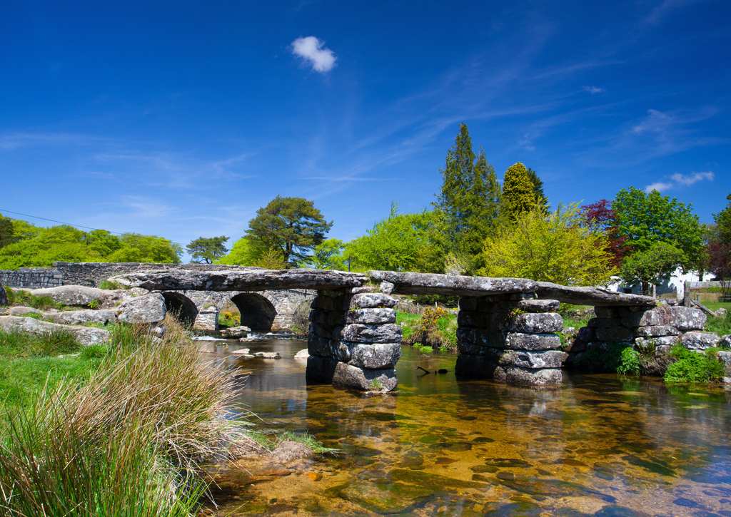 Lais Puzzle - Die alte Klappbrücke bei Postbridges Devon, England - 100, 200, 500 & 1.000 Teile p-248408
