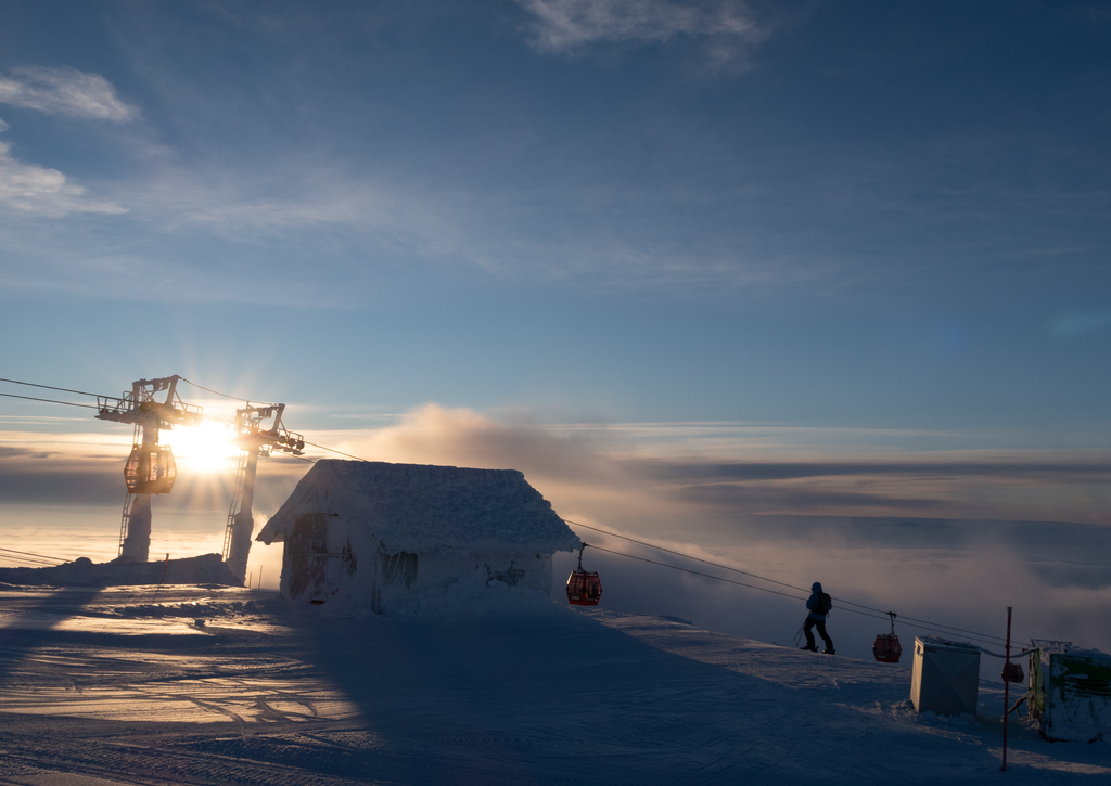 Lais Puzzle - Sonnenuntergang über dem Skigebiet åre in Nordschweden - 100, 200, 500 & 1.000 Teile p-262082