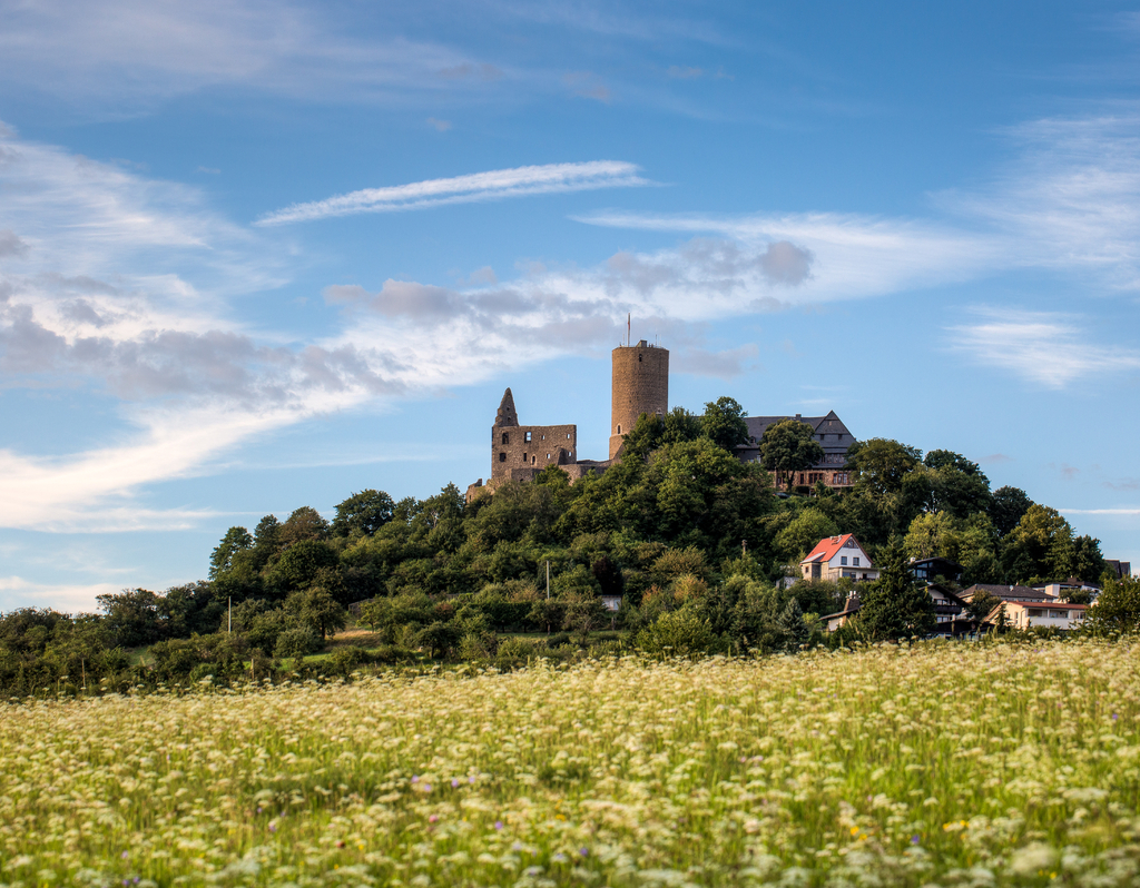 Lais Puzzle - Burg Gleiberg mit Sommerwiese - 40, 100, 200, 500 & 1.000 Teile p-262852