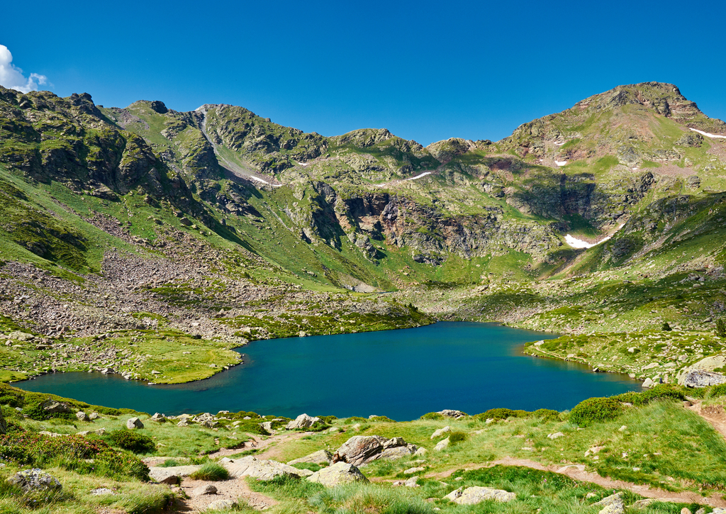 Lais Puzzle - Estany del Mig. Tristaina-Seen (Estanis de Tristaina). Andorra - 100, 200, 500 & 1.000 Teile p-264551