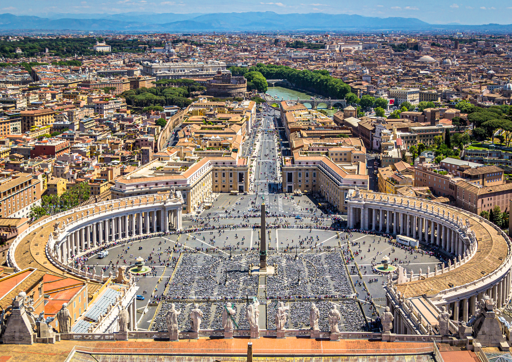 Lais Puzzle - Blick auf den Petersplatz vom Petersdom aus, Vatikan, Rom, Italien - 100, 200, 500 & 1.000 Teile p-265206