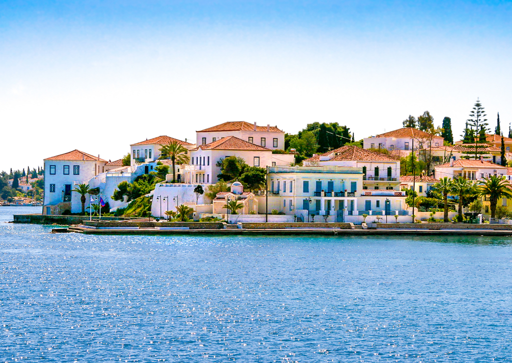 Lais Puzzle - Gebäude der Insel Spetses im Saronischen Golf in der Nähe von Athen. Ideales Reiseziel für ruhige Ferien. Griechenland - 100, 200, 500 & 1.000 Teile p-266916