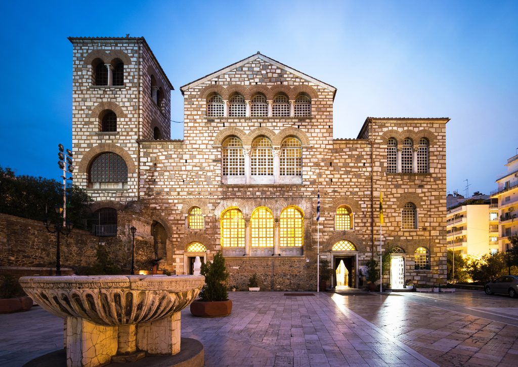 Lais Puzzle - Basilika St. Demetrius in Thessaloniki in der Abenddämmerung, Griechenland - 100, 200, 500 & 1.000 Teile p-266936