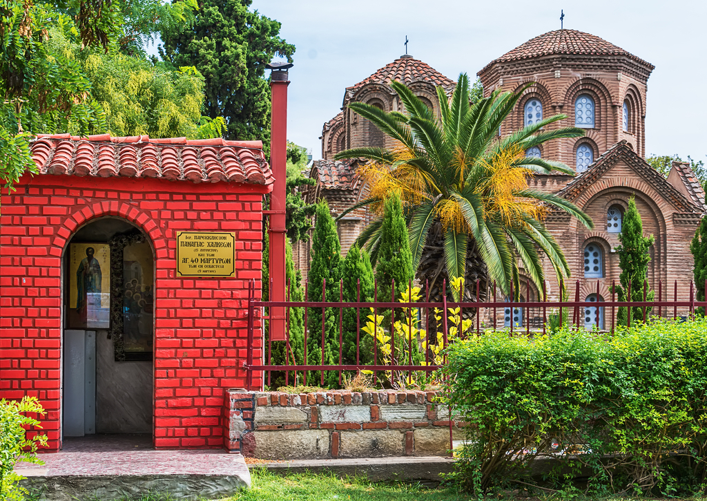 Lais Puzzle - Thessaloniki, Griechenland: Panagia-Chalkeon-Kirche, Thessaloniki, Griechenland. Die Panagia Chalkeon Kirche wurde im Jahr 1028 gegründet. Thessaloniki - 100, 200, 500 & 1.000 Teile p-267156
