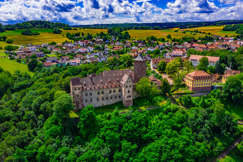 Lais Puzzle - Rothenfels in Bayern aus der Luft | Das Dorf Rothenfels aus der Luft - 2.000 Teile p-275918