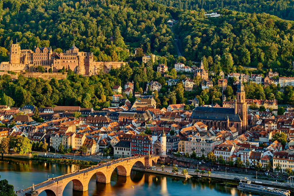 Lais Puzzle - Ansicht der Stadt Heidelberg, Bundesland Baden Württemberg, Deutschland - 2.000 Teile p-277306