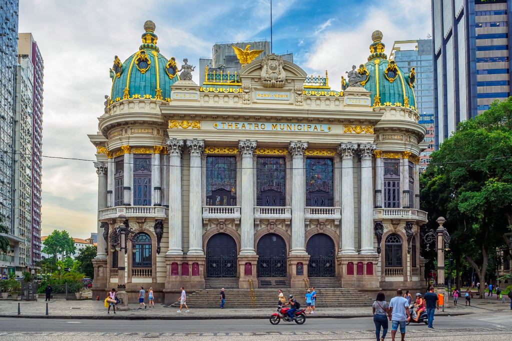 Lais Puzzle - Das Theatro Municipal (Stadttheater) ist ein Opernhaus im Stadtteil Centro von Rio de Janeiro, Brasilien - 2.000 Teile p-278219