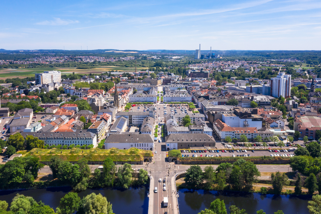 Lais Puzzle - Stadtteil Saarlouis Luftbild Saarland - 2.000 Teile p-278347