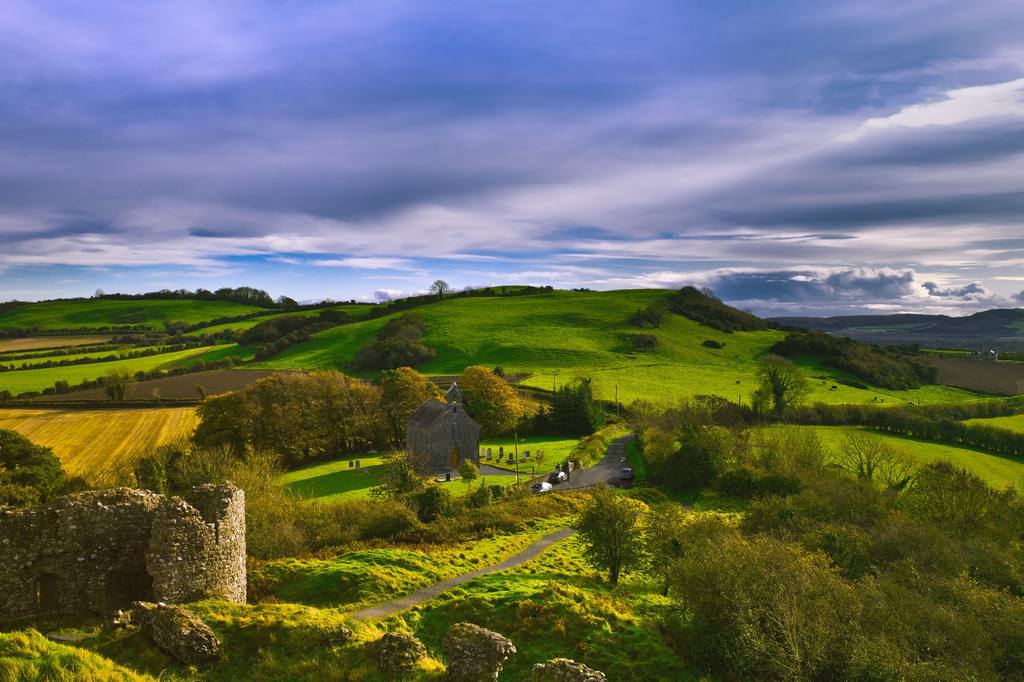 Lais Puzzle - Felsen von Dunamase Grafschaft Laois, Irland, Panoramablick - 2.000 Teile p-278793