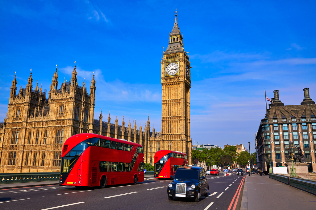 Lais Puzzle - Big Ben Uhrenturm und Londoner Bus, England - 2.000 Teile p-281300
