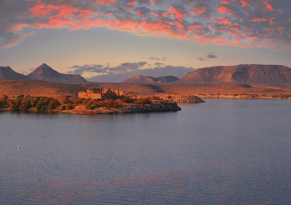 Lais Puzzle - Insel Qasr Ibrim, Nassersee, Assuan Staudamm, Assuan, Ägypten, Afrika - 1.000 Teile p-282857