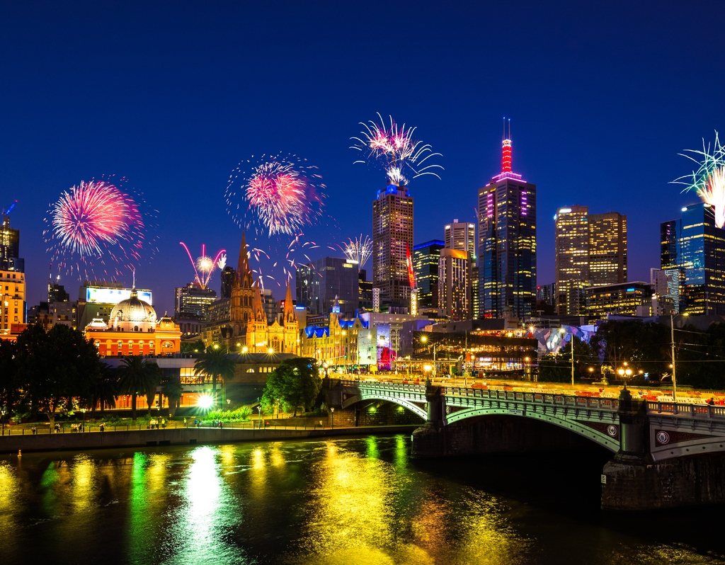 Lais Puzzle - Neujahrsfeuerwerk in Melbourne, Australien - 40, 100, 200, 500, 1.000 & 2.000 Teile p-284863