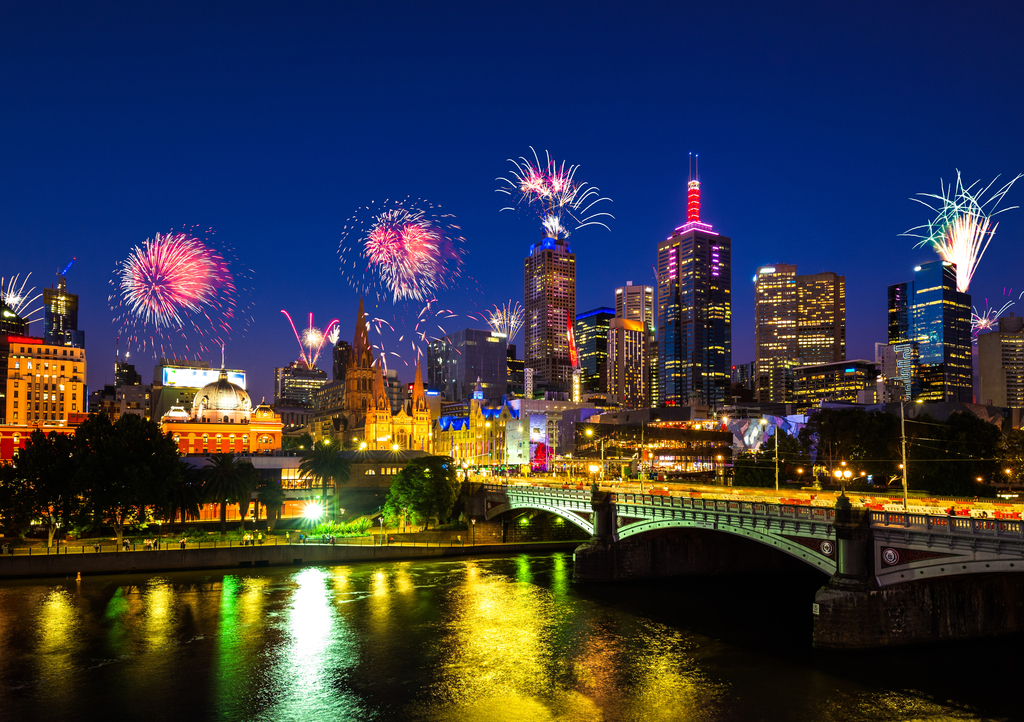 Lais Puzzle - Neujahrsfeuerwerk in Melbourne, Australien - 1.000 Teile p-284867