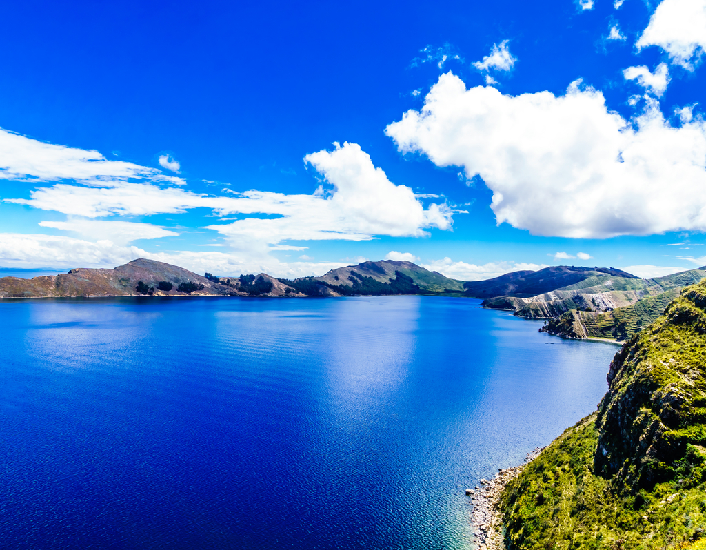 Lais Puzzle - Blick auf abgelegene Landschaft auf der Isla del Sol am Titicacasee - Bolivien - 40, 100, 200, 500, 1.000 & 2.000 Teile p-285745