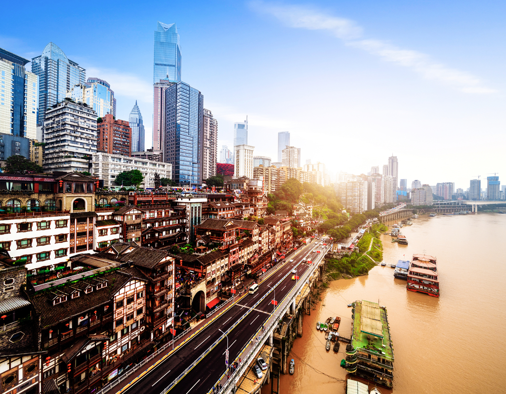 Lais Puzzle - Chongqing, Chinas klassische Architektur: Hongyadong - 40, 100, 200, 500, 1.000 & 2.000 Teile p-287401