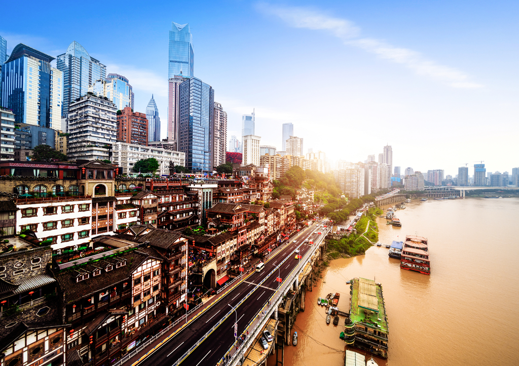 Lais Puzzle - Chongqing, Chinas klassische Architektur: Hongyadong - 1.000 Teile p-287405