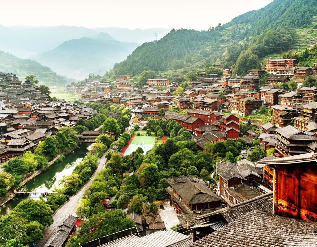 Lais Puzzle - China Guizhou Xijiang Miao Dorf - 40, 100, 200, 500, 1.000 & 2.000 Teile p-287455