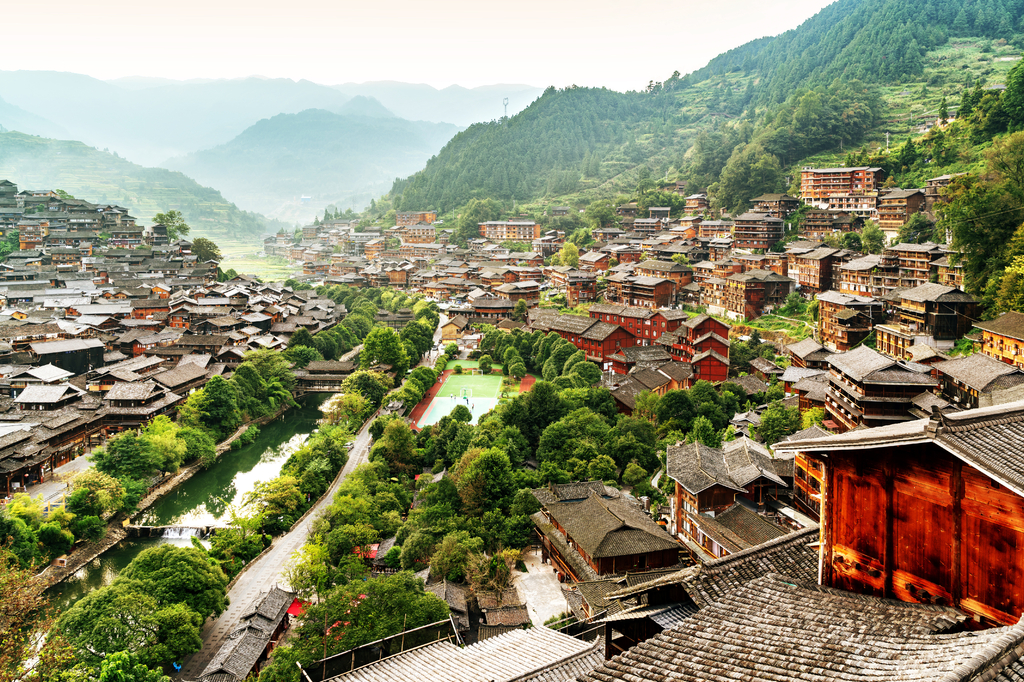 Lais Puzzle - China Guizhou Xijiang Miao Dorf - 2.000 Teile p-287460