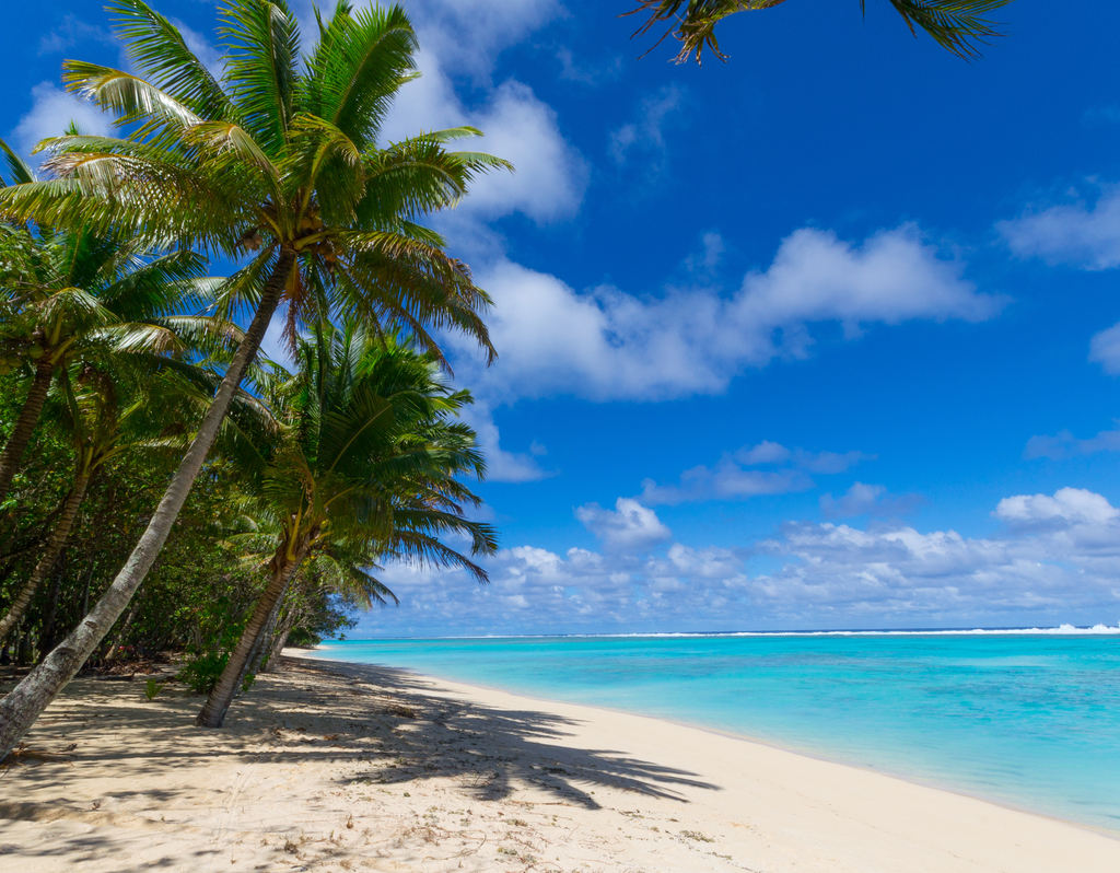 Lais Puzzle - Weißer Strand auf einer einsamen Insel in Rarotonga, Cookinseln - 40, 100, 200, 500, 1.000 & 2.000 Teile p-287485