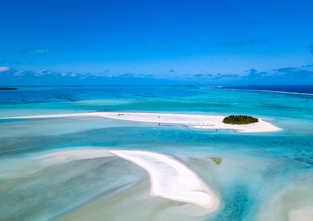 Lais Puzzle - Polynesien Cook-Insel Aitutaki-Lagune tropisches Paradies Luftaufnahme - 1.000 Teile p-287507