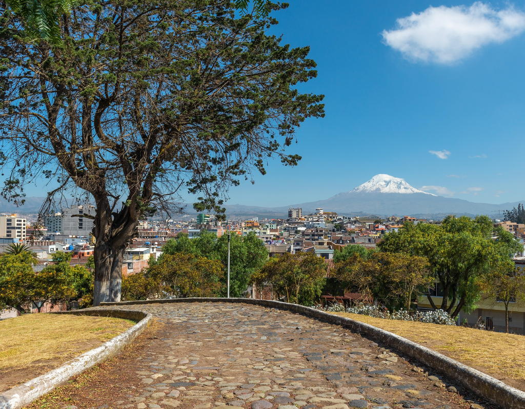 Lais Puzzle - Die Stadt Riobamba mit dem Vulkan Chimborazo im Hintergrund, Ecuador - 40, 100, 200, 500, 1.000 & 2.000 Teile p-289717