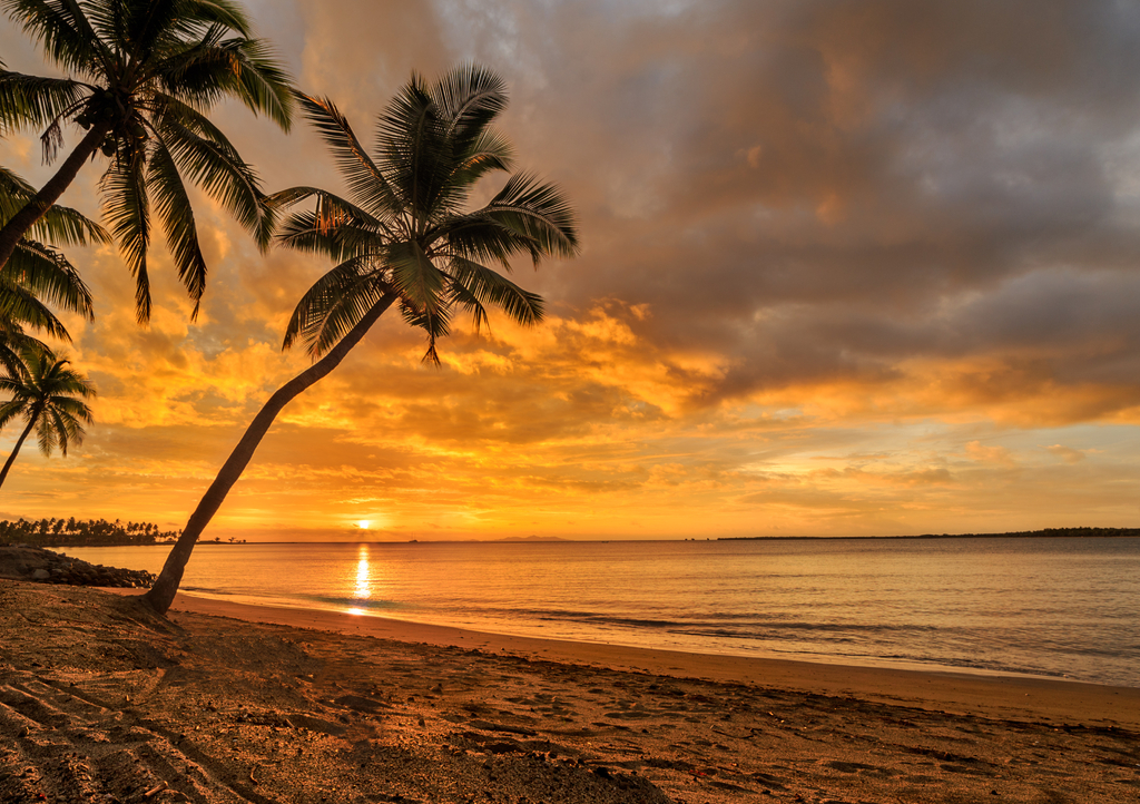 Lais Puzzle - Sonnenuntergang am fidschianischen Strand - 1.000 Teile p-289865