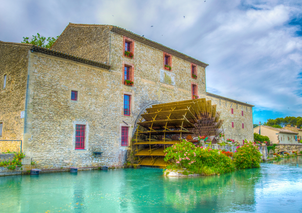 Lais Puzzle - Haus mit Wasserrad, Region Luberon, Frankreich - 1.000 Teile p-290783