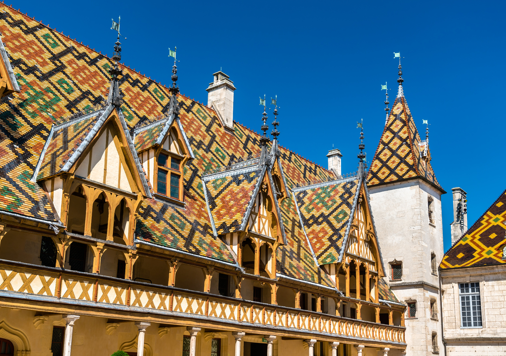 Lais Puzzle - Architektur der historischen Hospize von Beaune, Frankreich - 1.000 Teile p-290945