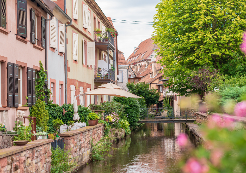 Lais Puzzle - Rue, pont et rivière à Wissembourg, Frankreich - 1.000 Teile p-291119