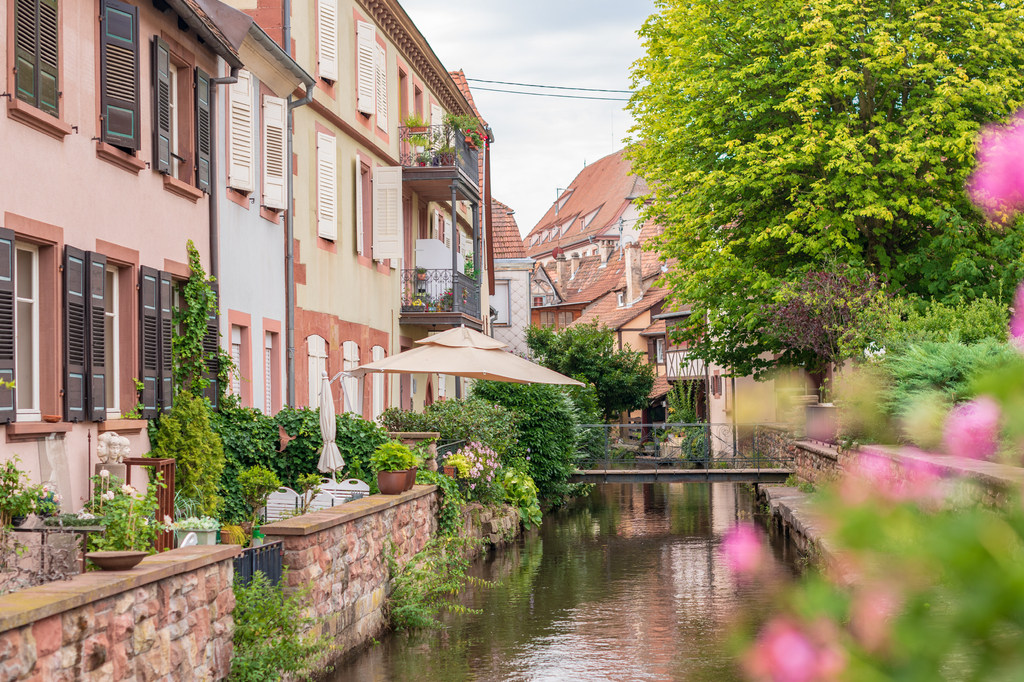 Lais Puzzle - Rue, pont et rivière à Wissembourg, Frankreich - 2.000 Teile p-291120