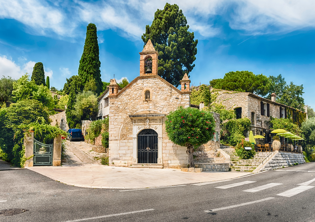 Lais Puzzle - Malerische Kirche in Saint-Paul-de-Vence, Côte d'Azur - 1.000 Teile p-291551