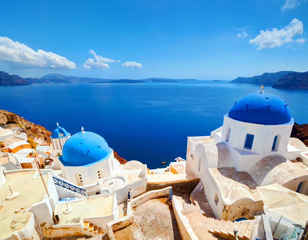 Lais Puzzle - Die Stadt Oia auf der Insel Santorin, Griechenland. Ägäisches Meer - 40, 100, 200, 500, 1.000 & 2.000 Teile p-291955