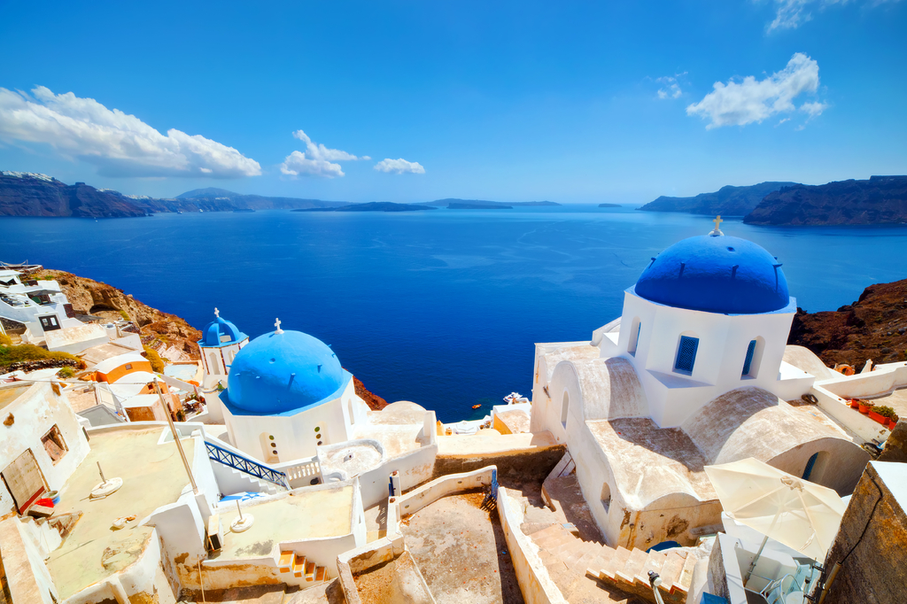 Lais Puzzle - Die Stadt Oia auf der Insel Santorin, Griechenland. Ägäisches Meer - 2.000 Teile p-291960
