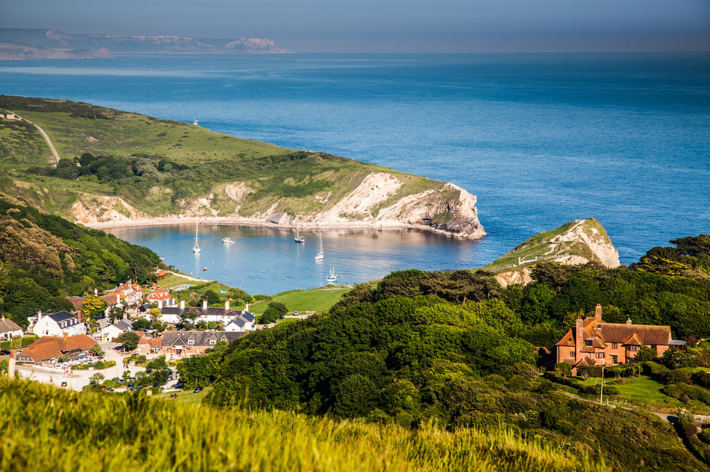 Lais Puzzle - Britische Küste - Sommerurlaubsziel - Lulworth Cove an der Jurassic Coast im südlichen Devon, Großbritannien - 2.000 Teile p-293436