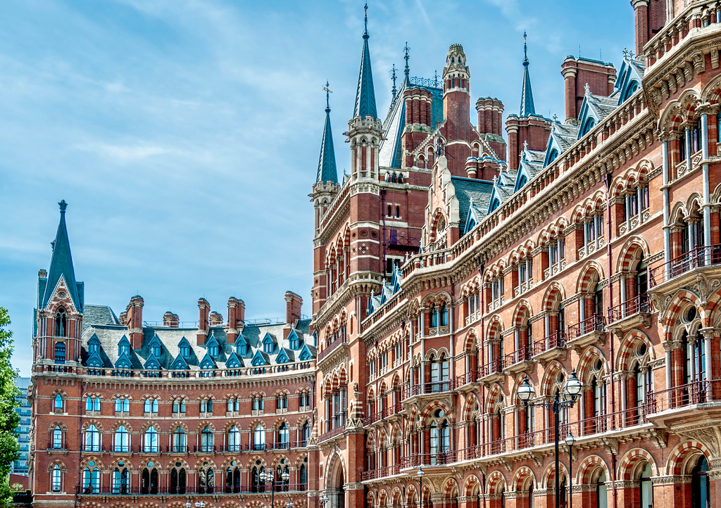 Lais Puzzle - Fassade des Bahnhofs St. Pancras International, eines zentralen Londoner Bahnhofs an der Euston Road, Bezirk Camden, London, Vereinigtes Königreich - 1.000 Teile p-295199