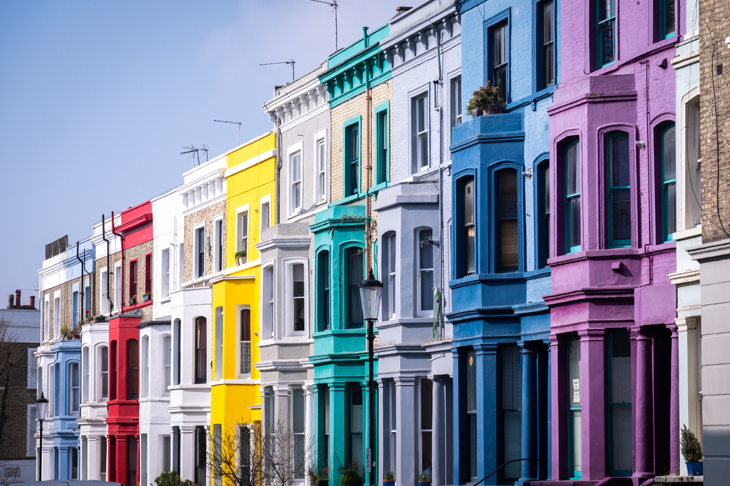 Lais Puzzle - Bunte Häuser im Londoner Stadtteil Notting Hill im Westen Londons - 2.000 Teile p-295236