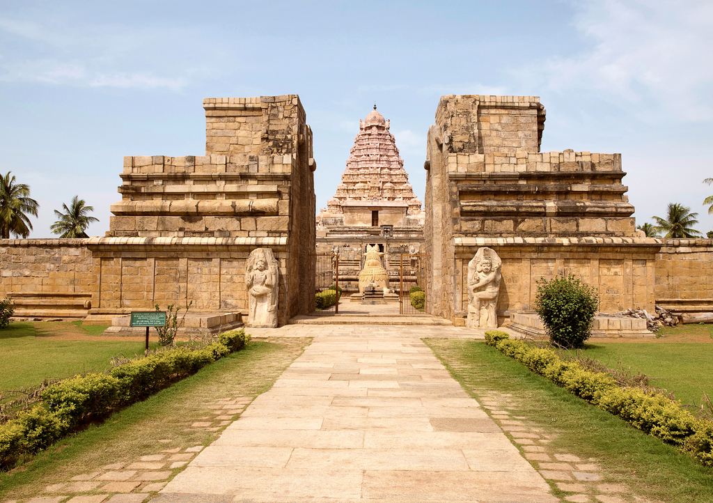 Lais Puzzle - Eingang des Brihadisvara-Tempels, Gangaikondacholapuram, Tamil Nadu, Indien - 1.000 Teile p-295847