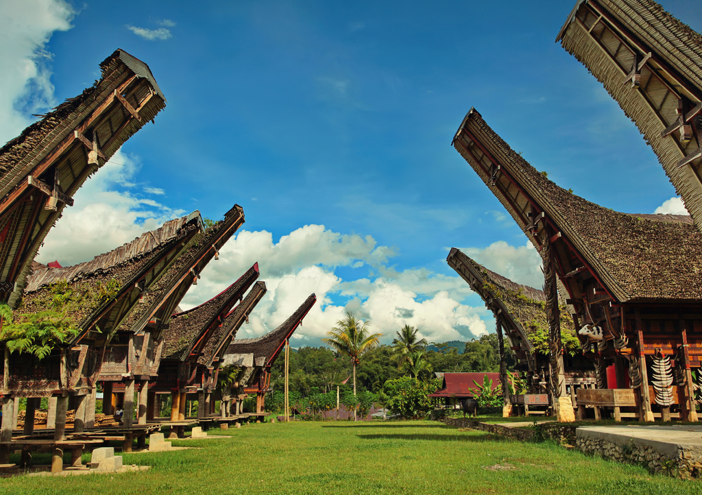 Lais Puzzle - Tongkonan traditionellen alten Häusern in Buntu Pune Dorf. Tana Toraja, Sulawesi. Indonesien - 1.000 Teile p-296747