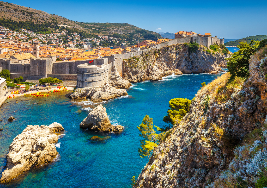 Lais Puzzle - Altstadt von Dubrovnik mit Stadtmauern an der Adria im Süden Kroatiens, Europa - 1.000 Teile p-303077